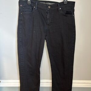 Citizens of Humanity black denim,straight leg, 31 waist EUC